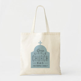 Ons kleine kerkzakje schattige blauwe orthodoxe do tote bag