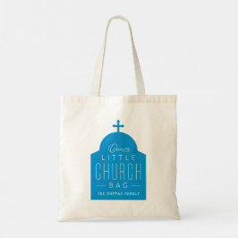 Ons kleine kerkzakje schattige blauwe orthodoxe do tote bag