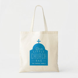 Ons kleine kerkzakje schattige blauwe orthodoxe do tote bag