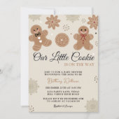 Ons kleine koekje kerst Baby shower Kaart (Voorkant)