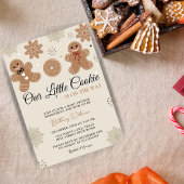 Ons kleine koekje kerst Baby shower Kaart