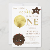 Ons kleine koekje wordt een leuke 1e verjaardag kaart (Voorkant)