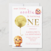 Ons kleine koekje wordt een leuke 1e verjaardag kaart (Voorkant)