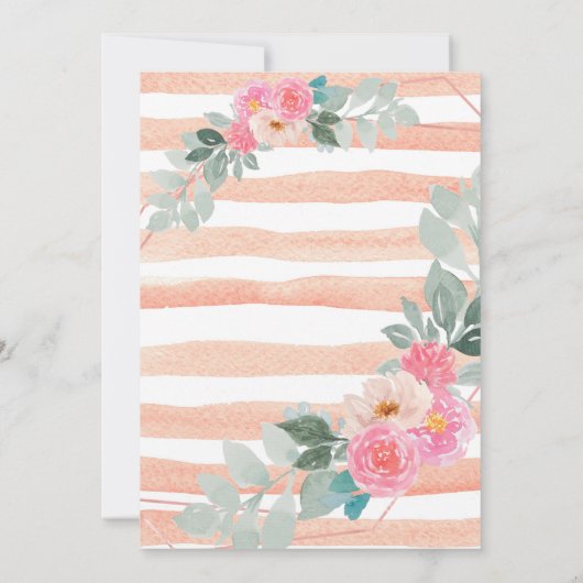 Ons kleine konijntje is onderweg naar het baby sho kaart (Achterkant)