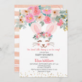 Ons kleine konijntje is onderweg naar het baby sho kaart (Voorkant / Achterkant)