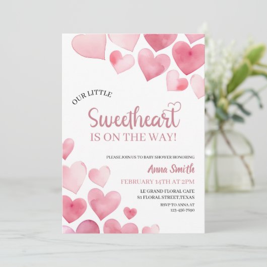 Ons kleine liefje Baby shower Kaart (Staand voorkant)