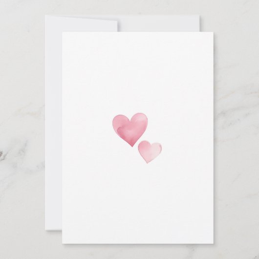 Ons kleine liefje Baby shower Kaart (Achterkant)