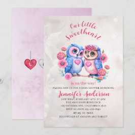 Ons kleine liefje is onderweg naar het baby shower kaart