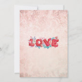 Ons kleine liefje is onderweg naar het baby shower kaart (Achterkant)