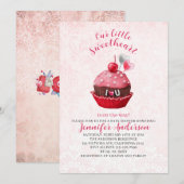 Ons kleine liefje is onderweg naar het baby shower kaart (Voorkant / Achterkant)