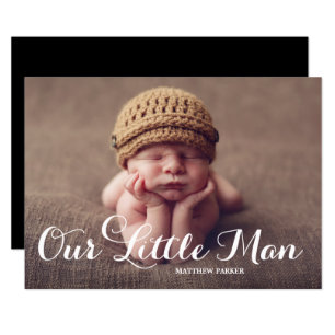 Ons kleine Man   Aankondiging van geboorte