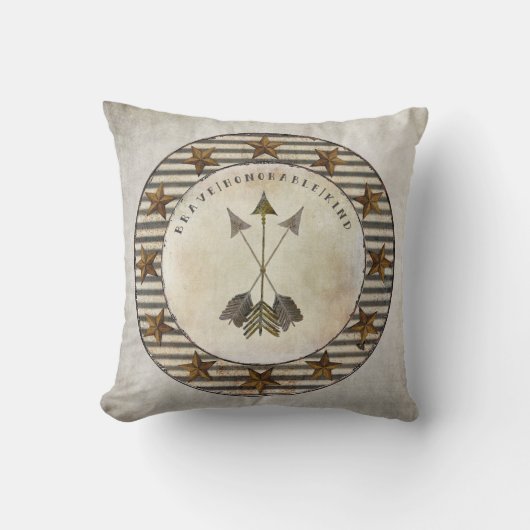 Ons kleine Man babyjongen Rustic Boerderij Boho Nu Kussen (Voorkant)