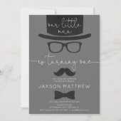 Ons kleine Man jongen 1e verjaardagsfeestje Kaart (Voorkant)