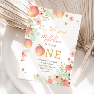 Ons kleine meisje zweet de eerste verjaardag kaart