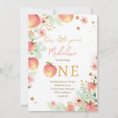 Ons kleine meisje zweet de eerste verjaardag kaart (Voorkant)