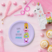 Ons kleine monster draait om één uitnodiging papieren bordje (Feest)