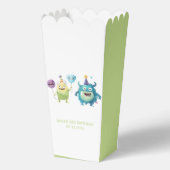 Ons kleine monster | Kleurrijke drie monsters Bedankdoosjes (Achterkant)