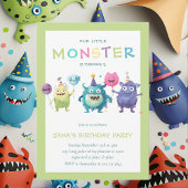 Ons Kleine Monster | Kleurrijke Drie Monsters Kaart