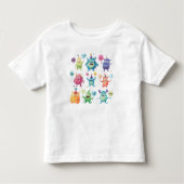 Ons kleine monster | Kleurrijke drie monsters Kinder Shirts (Voorkant)