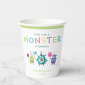 Ons kleine monster | Kleurrijke drie monsters Papieren Bekers (Voorkant)