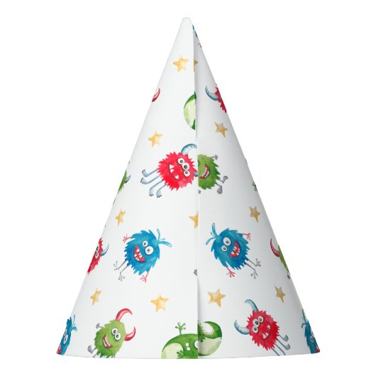 Ons kleine monster verjaardagsfeestje feesthoedjes (Achterkant)