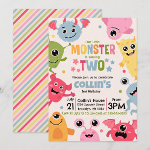 Ons Kleine Monster Wordt Twee Kaart