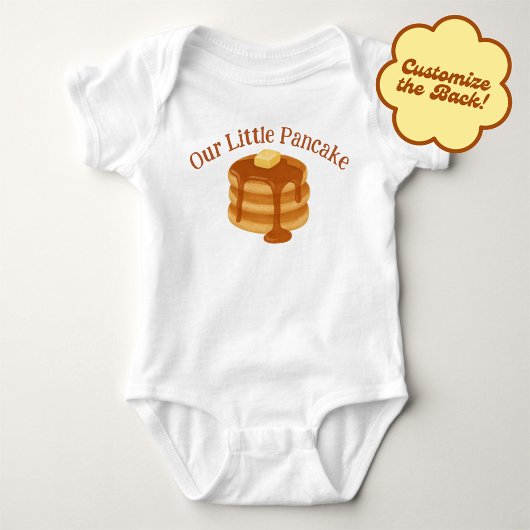 Ons Kleine Pannenkoeken Ontbijt Thema Romper