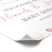 Ons kleine Pearl Ocean Baby shower welkomstbord Poster (Hoek)