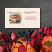 Ons kleine pompoen Herfst Baby shower Informatiekaartje