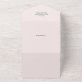 Ons kleine pompoenmeisje Baby shower All In One Uitnodiging (Buitenkant)