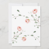 Ons kleine pompoenmeisje Baby shower Kaart (Achterkant)