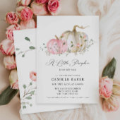 Ons kleine pompoenmeisje Baby shower Kaart