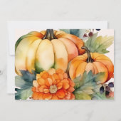 Ons kleine pompoenmeisje Baby shower Kaart (Achterkant)