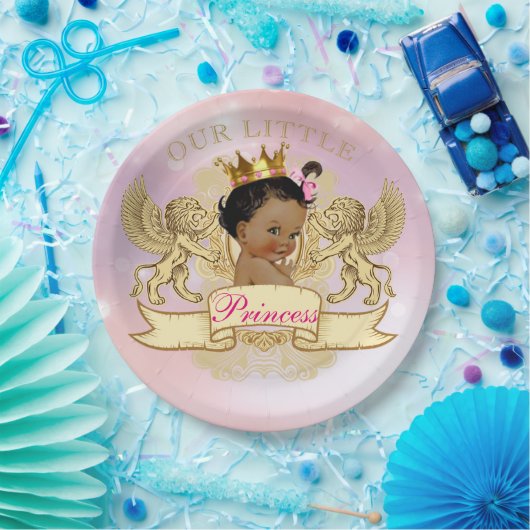 Ons kleine prinses Afrikaans Amerikaans Bord (Feest)