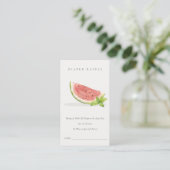 Ons kleine rode Melon Diaper Baby shower Informatiekaartje (Staand voorkant)