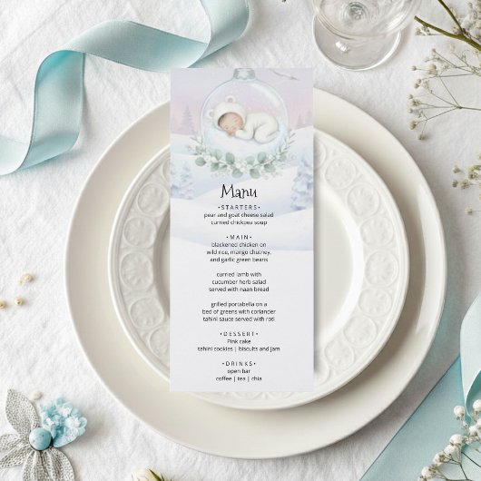 Ons Kleine Sneeuwkind is op komst Feestmenu Menu