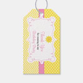 Ons kleine Sunshine Birthday Gift Label Cadeaulabel