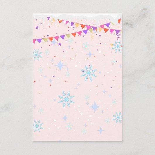 Ons kleine welpje | Baby shower voor pooldieren Informatiekaartje (Achterkant)