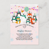 Ons kleine welpje | Baby shower voor pooldieren Informatiekaartje (Voorkant)