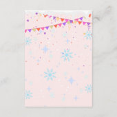 Ons kleine welpje | Baby shower voor pooldieren Informatiekaartje (Achterkant)