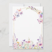 Ons kleine wilde bloem bloemenBaby shower Kaart (Achterkant)