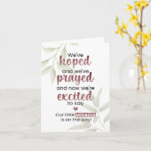 Ons kleine wonder is onderweg kaart (Gele Bloem)