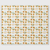 Ons kleine zonnebloem inpakpapier (Vlak)