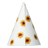 Ons kleine zonnebloem inpakpapier feesthoedjes (Achterkant)