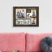 Ons kleinkinderen gezin 6 Foto Collage Script Canvas Afdruk (Insitu (Woonkamer))