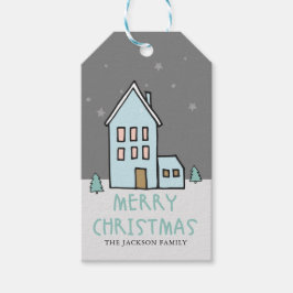 Ons Label voor kerstcadeau thuis Cadeaulabel