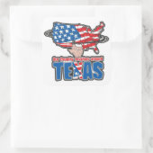 Ons land draait om Texas Vierkante Sticker (Tas)