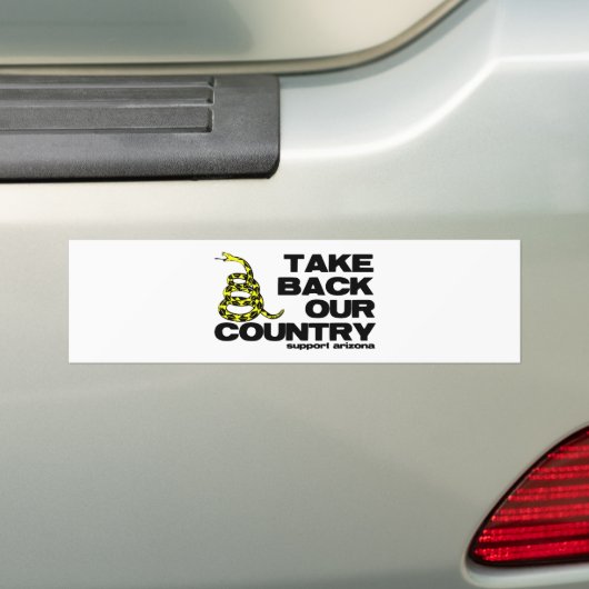 ons land terug bumpersticker (Op auto)