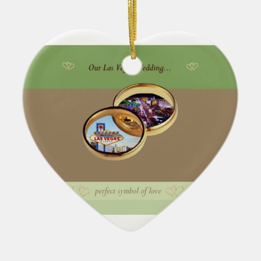 Ons Las Vegas Wedding Ornament (Voorkant)
