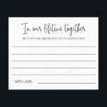 Ons leven samen Adventure advies bruiloft<br><div class="desc">Deze charmante bucket list papieren lakens zijn een perfect alternatief voor een traditionele bruiloft gastenboek. Je laat al je gasten praten over de beste ideeën voor jou om samen te bezoeken of te doen in je leven als een getrouwd stel!</div>